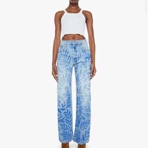 NWT MOTHER Superior The Lasso Sneak in Pressed Leaves Wash